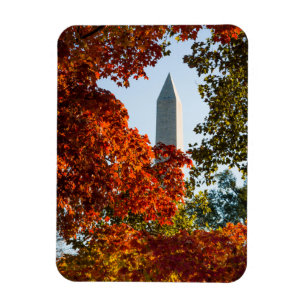 Monuments Washington Monument in Autumn Magnet