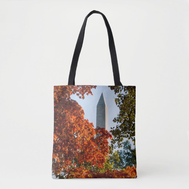 Monuments | Washington Monument in Autumn Tote Bag (Front)