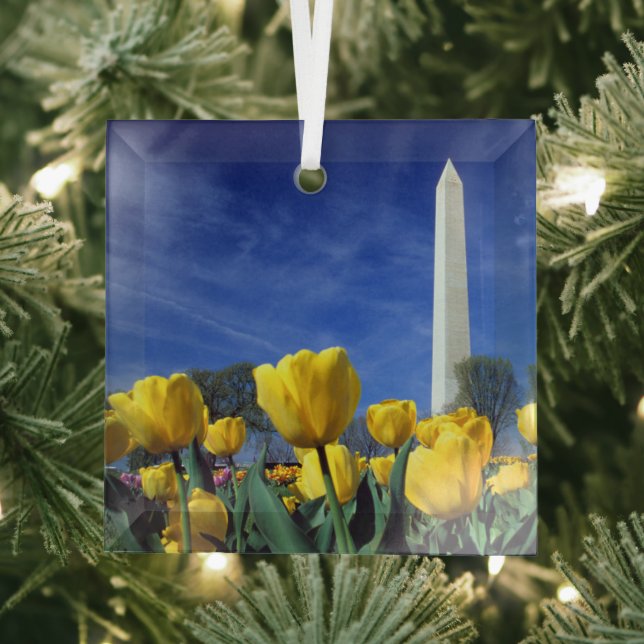 Monuments | Washington Monument in Spring Glass Tree Decoration (Insitu)