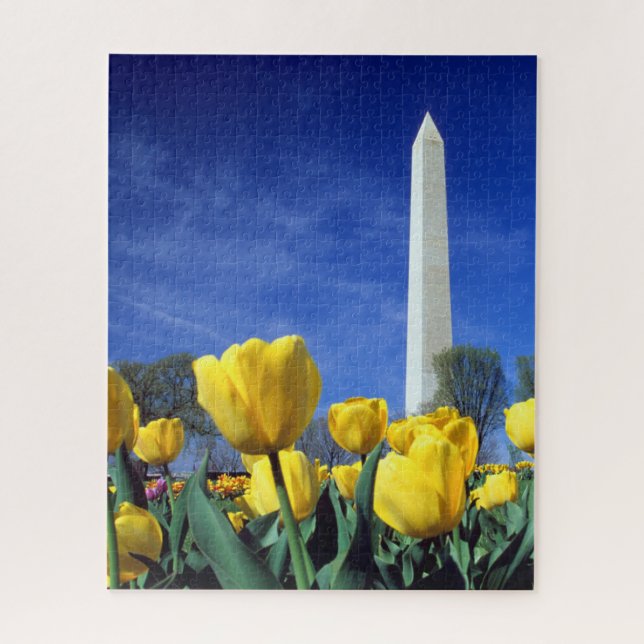 Monuments | Washington Monument in Spring Jigsaw Puzzle (Vertical)