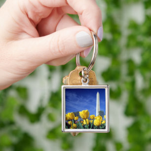 Monuments Washington Monument in Spring Key Ring