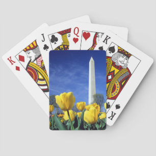 Monuments   Washington Monument in Spring Playing Cards