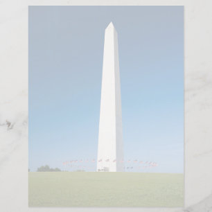 Monuments Washington Monument with Flags