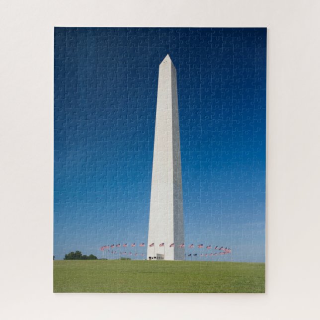 Monuments | Washington Monument with Flags Jigsaw Puzzle (Vertical)