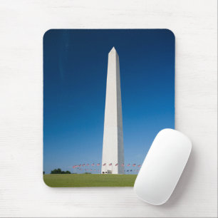 Monuments   Washington Monument with Flags Mouse Pad