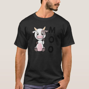 Moo Baby Cow Country Life Farmer Farm Animal T-Shirt