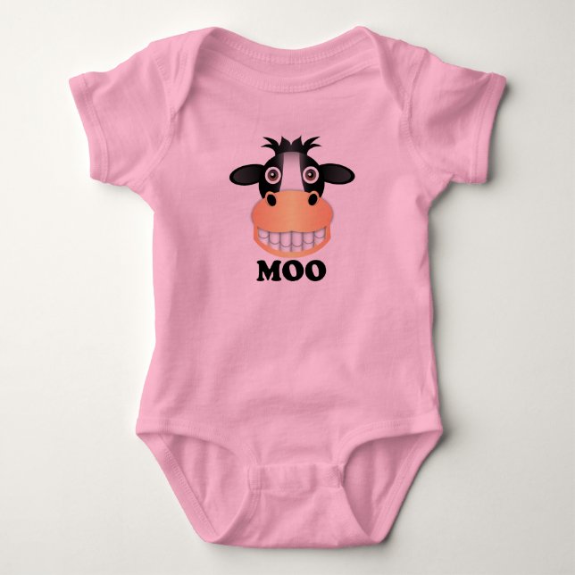 Moo - Baby Jersey Bodysuit Bodysuit (Front)