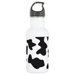 MOO Black and White Dairy Cow Pattern Print 532 Ml Water Bottle