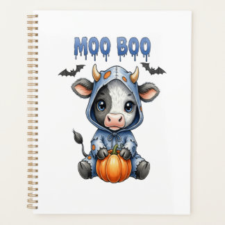 Moo Boo Halloween Cow Planner