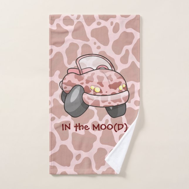 Moo Car Bath Towel Set (Hand Towel)