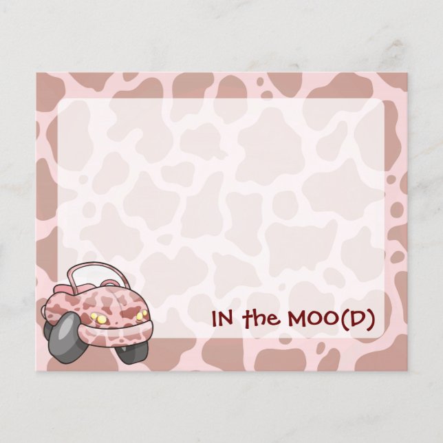 Moo Car Flyer (Front)