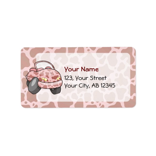 Moo Car Label (Front)