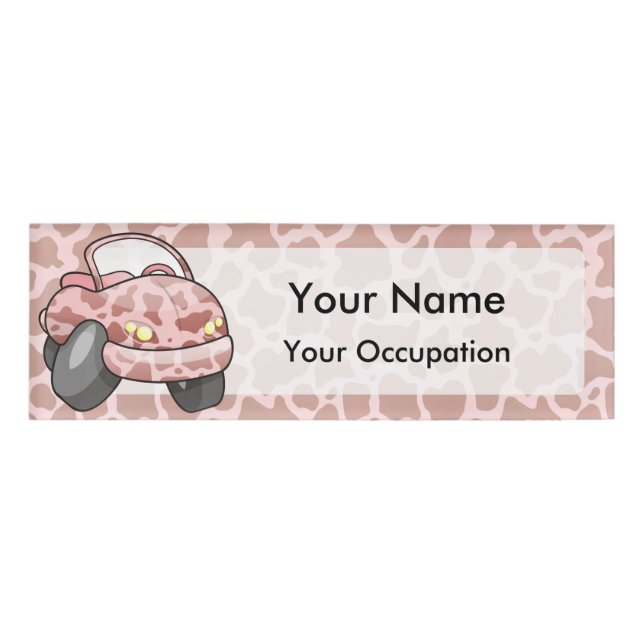 Moo Car Name Tag (Front)