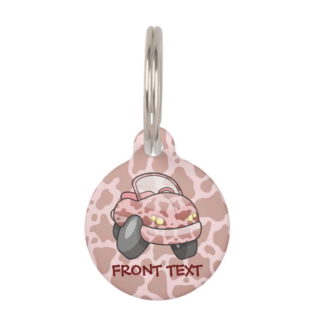 Moo Car Pet Tag (Front)