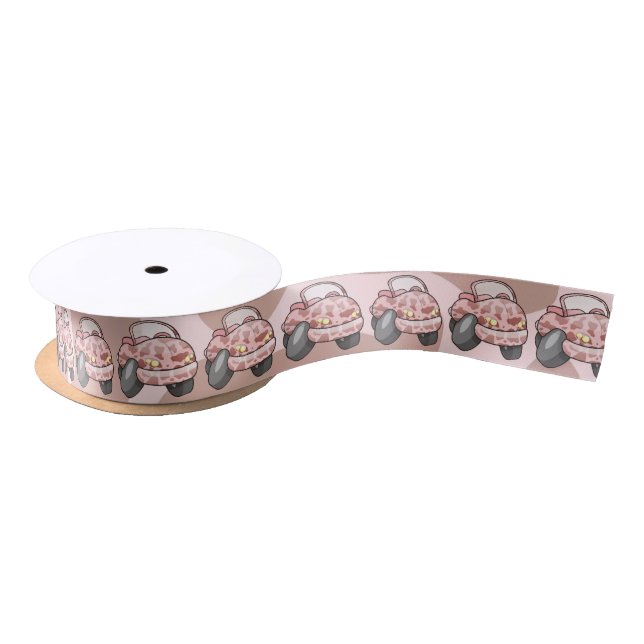 Moo Car Satin Ribbon (Spool)
