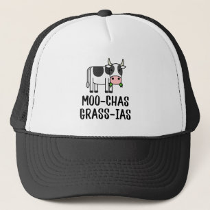 Moo-chas Grass-ias, Muchas Gracias gifts Calf Cow Trucker Hat
