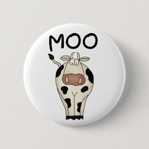 Moo Cow 6 Cm Round Badge