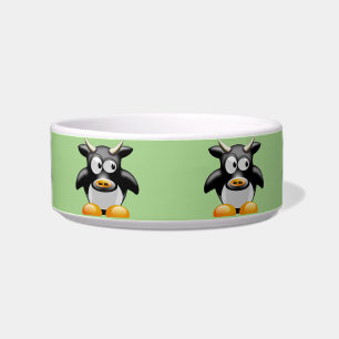 moo cow cat food bowl 