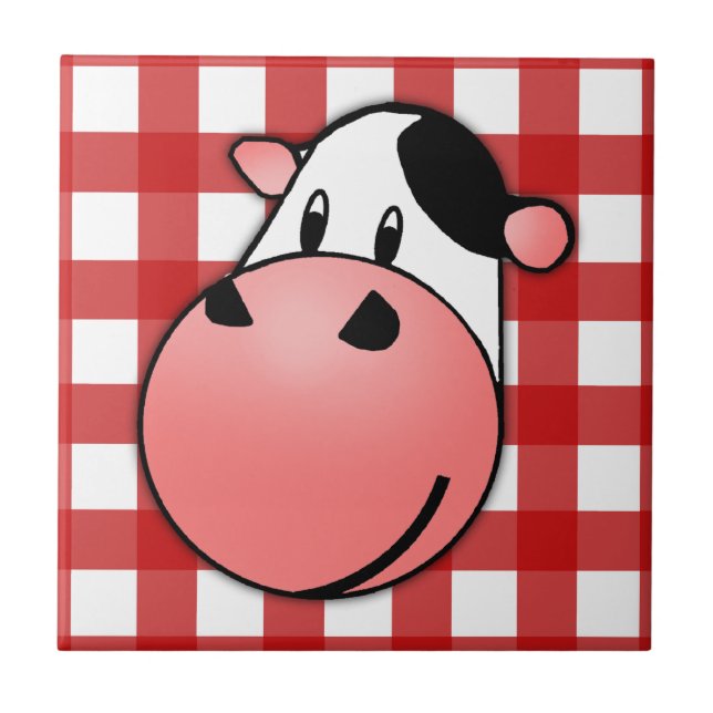 Moo Cow Ceramic Tile (Front)