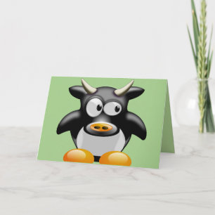 moo cow greeting card