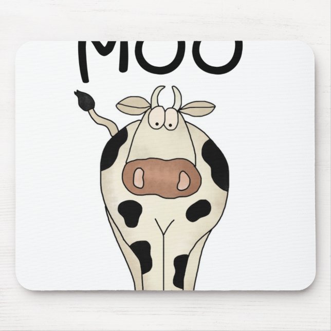 Moo Cow Mouse Pad (Front)