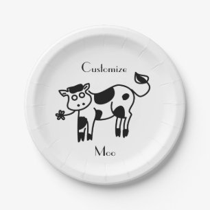 Moo Cow Thunder_Cove Paper Plate