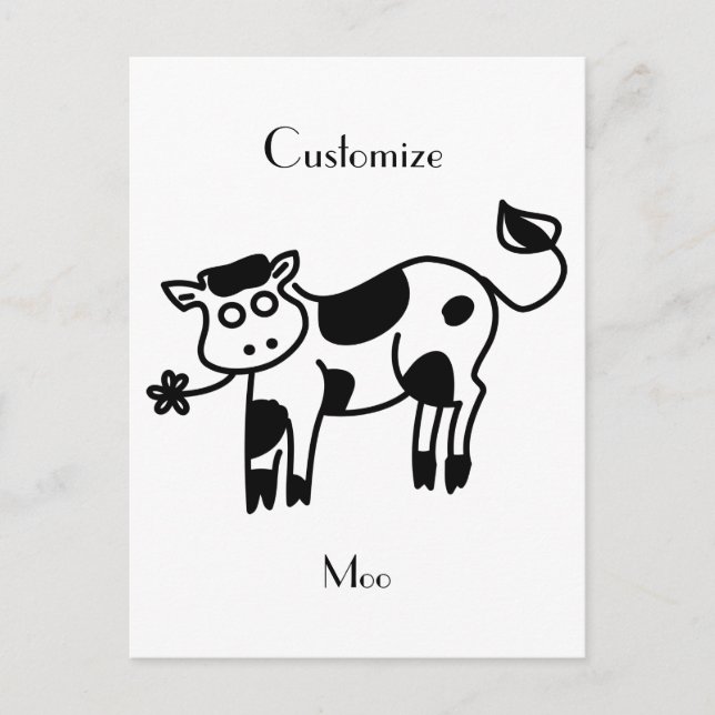 Moo Cow Thunder_Cove   Postcard (Front)