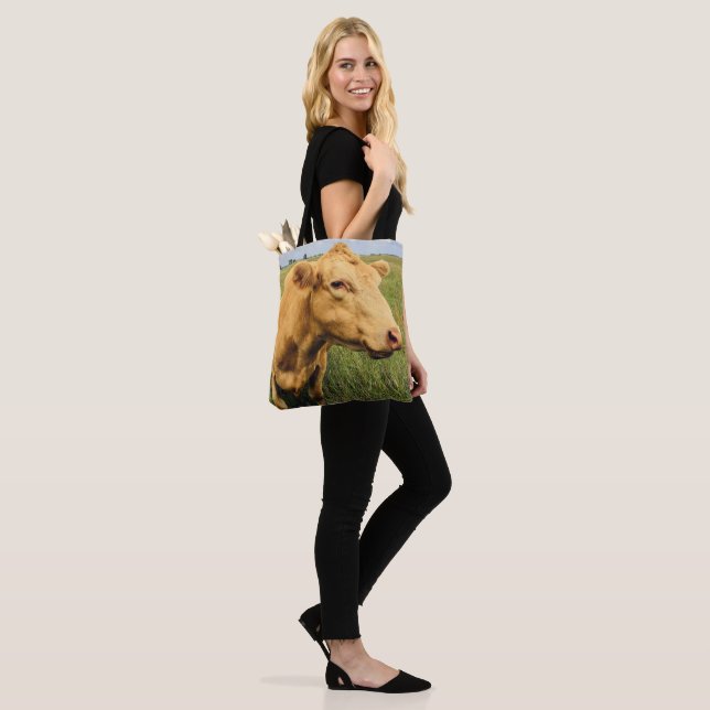 Moo Cow Tote Bag (On Model)