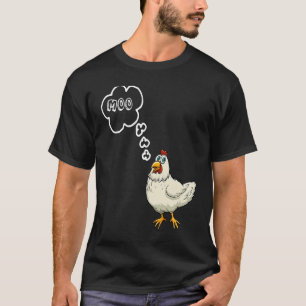 MOO  CowChicken Family  Farm Animal Apparel T-Shirt
