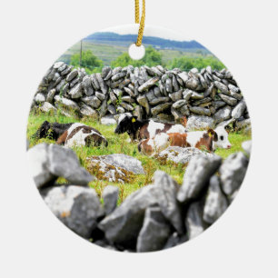 Moo Cows Ceramic Tree Decoration