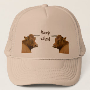 Moo! Cute and fun cow   Trucker Hat