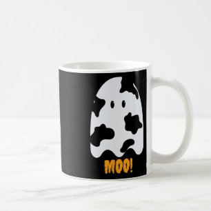 Moo! Cute Fun Cow Print Ghost Halloween Tee Coffee Mug