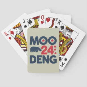 Moo Deng 2024 Moo Deng Moo Deng Cute Baby Hippo Playing Cards