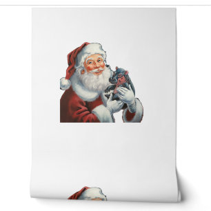 Moo Deng and Santa Claus Protect the Christmas Spi Wallpaper