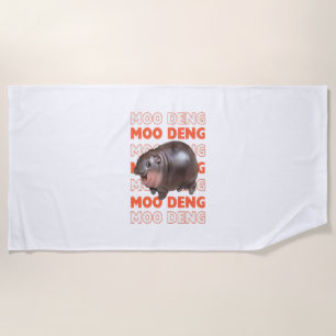 Moo deng Baby Hippo Mood retro vintage T-Shirt Beach Towel