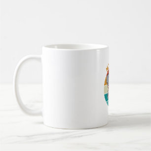 Moo Deng Baby Hippo Zoo Baby Hippo Vintage Sunset  Coffee Mug