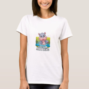 Moo-Deng Baby Pygmy Hippo cute zoo funny Tank Top_