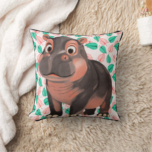 Moo Deng Hippo  Cushion