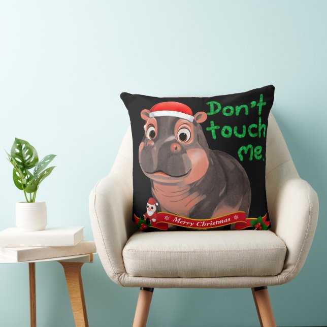Moo Deng Hippo  Cushion (Chair)