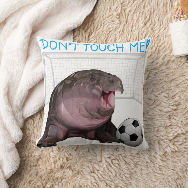 Moo Deng Hippo  Cushion (Blanket)