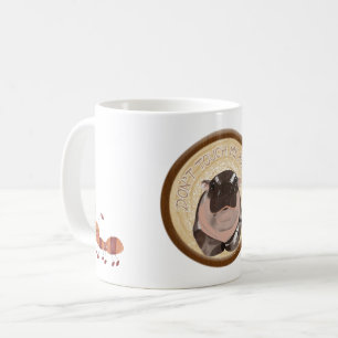 Moo Deng Hippo for Merry Christmas Coffee Mug