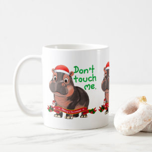 Moo Deng Hippo for Merry Christmas  Coffee Mug