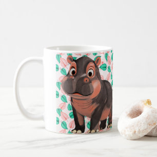 Moo Deng Hippo for Merry Christmas  Coffee Mug