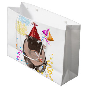 Moo Deng Hippo Large Gift Bag