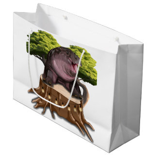 Moo Deng Hippo Large Gift Bag