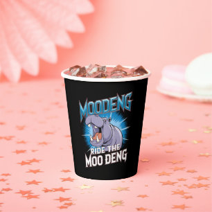 MOO DENG Hippo Ride The MOO DENG Paper Cups