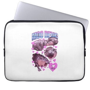 Moo-Deng Hippo The Famous Baby Pigmy Moodeng T-Shi Laptop Sleeve