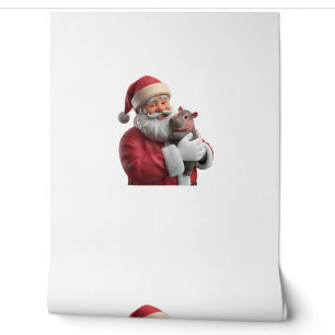 Moo Deng Santa’s Hippo Hero Joins the Christmas Te Wallpaper
