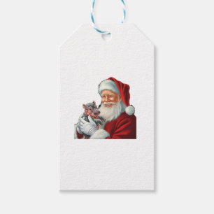 Moo Deng Santa’s New Super Hippo Saves Christmas L Gift Tags