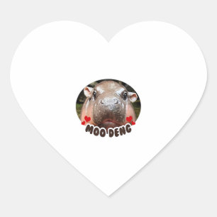 MOO-DENG THE FAMOUS BABY PIGMY HIPPO MOODENG - OFF HEART STICKER